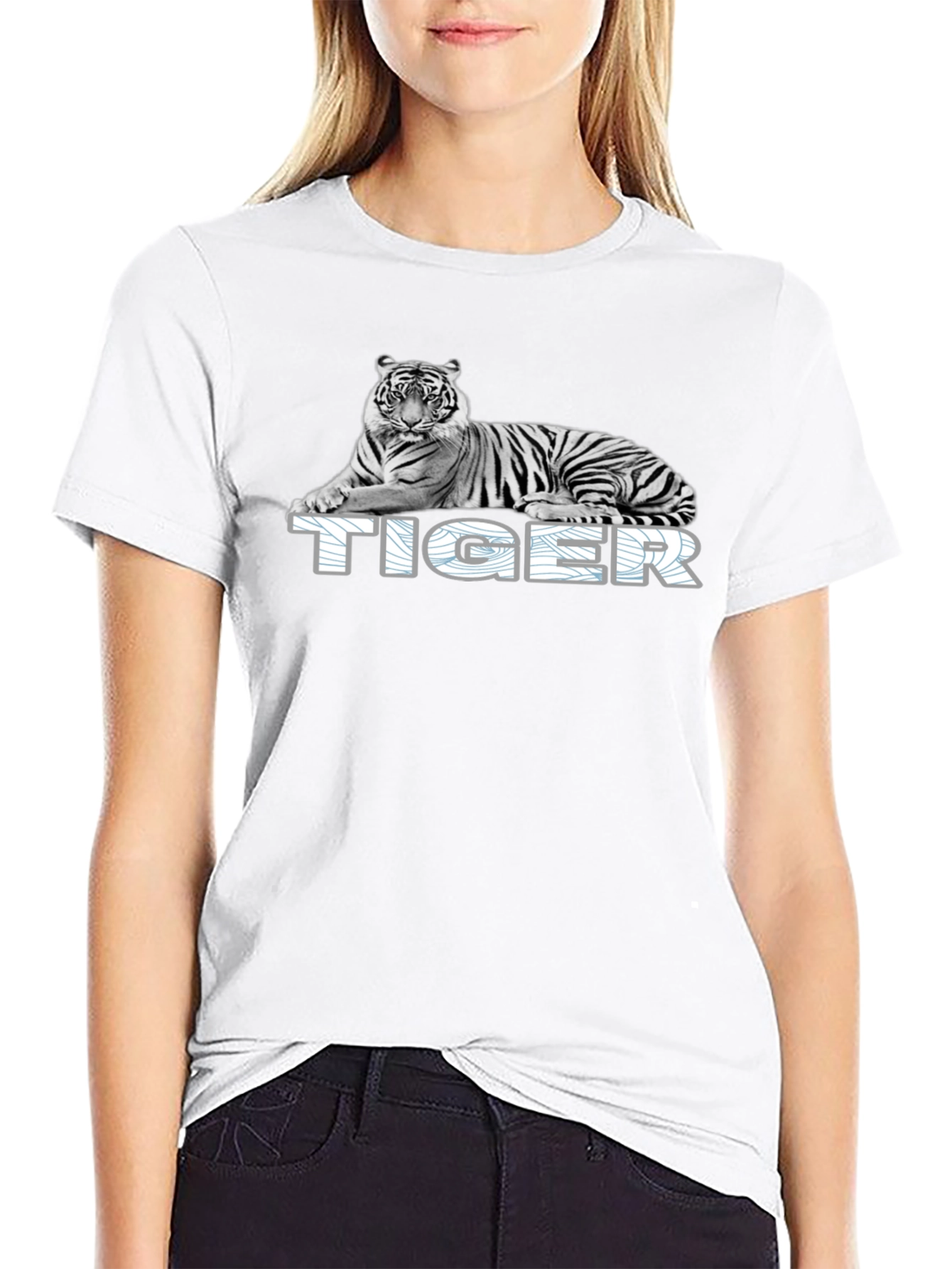 Tiger Graphic T-Shirt - Black Animal Tee
