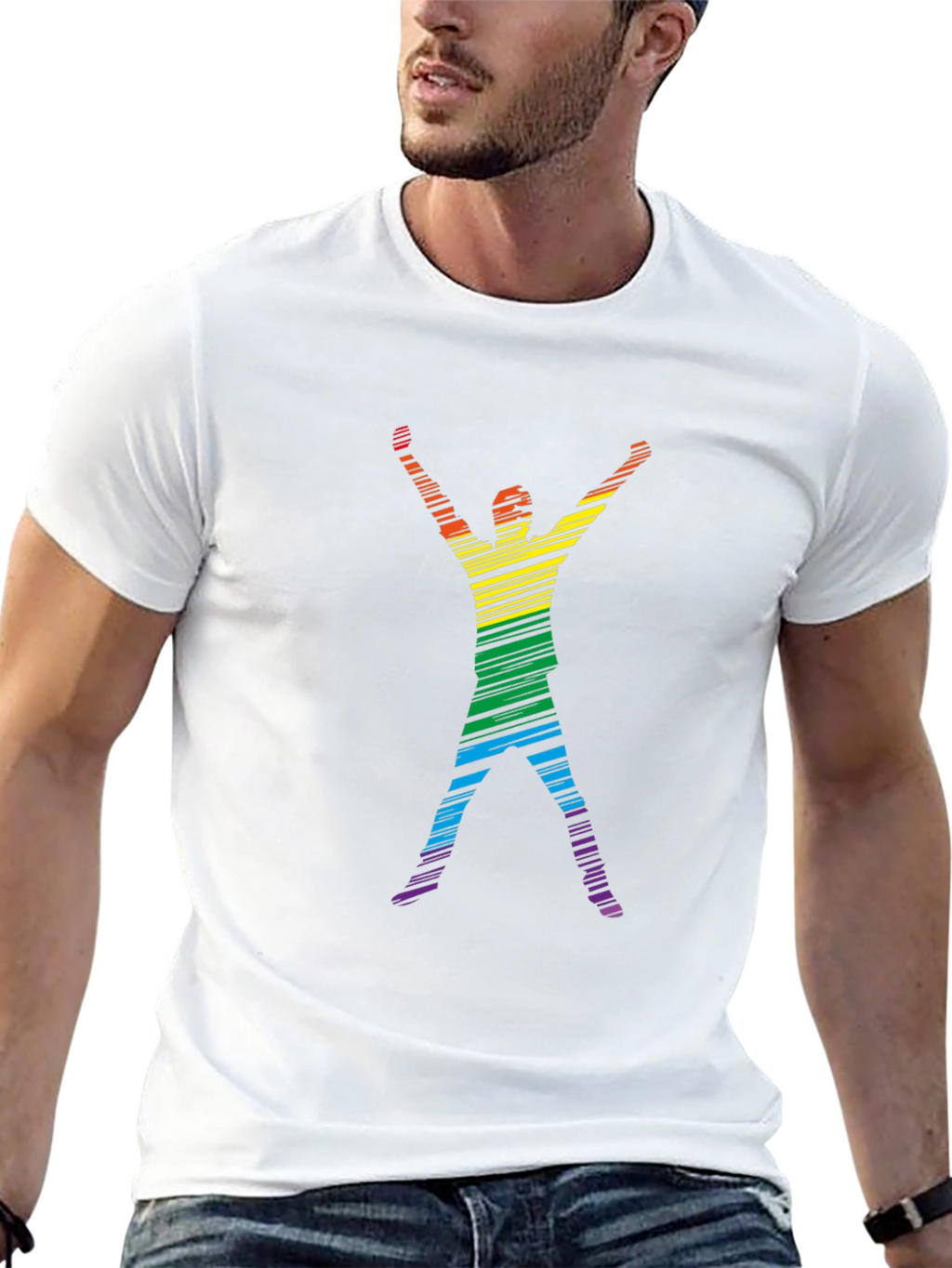 Rainbow Pride Silhouette T-Shirt