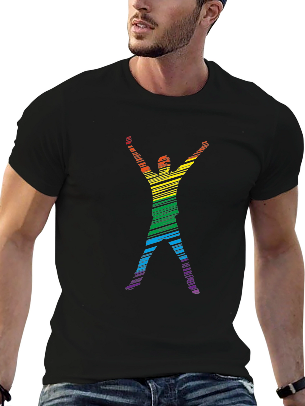 Rainbow Pride Silhouette T-Shirt
