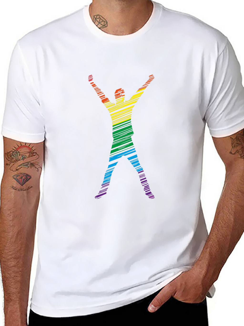 Rainbow Pride Silhouette T-Shirt
