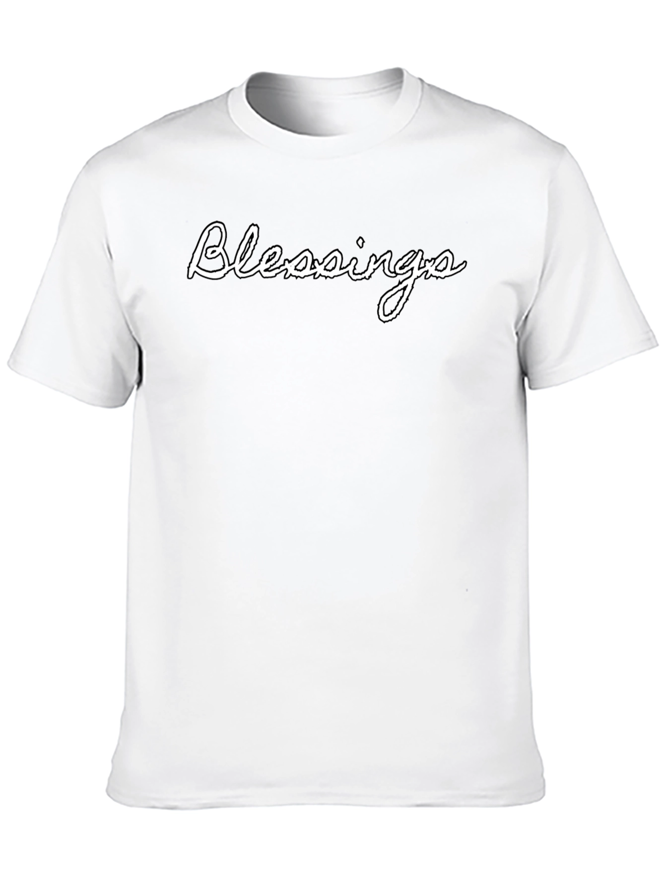 Blessings Graphic Tee - Stylish Black T-Shirt