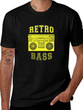 Retro Bass Graphic T-Shirt - Black