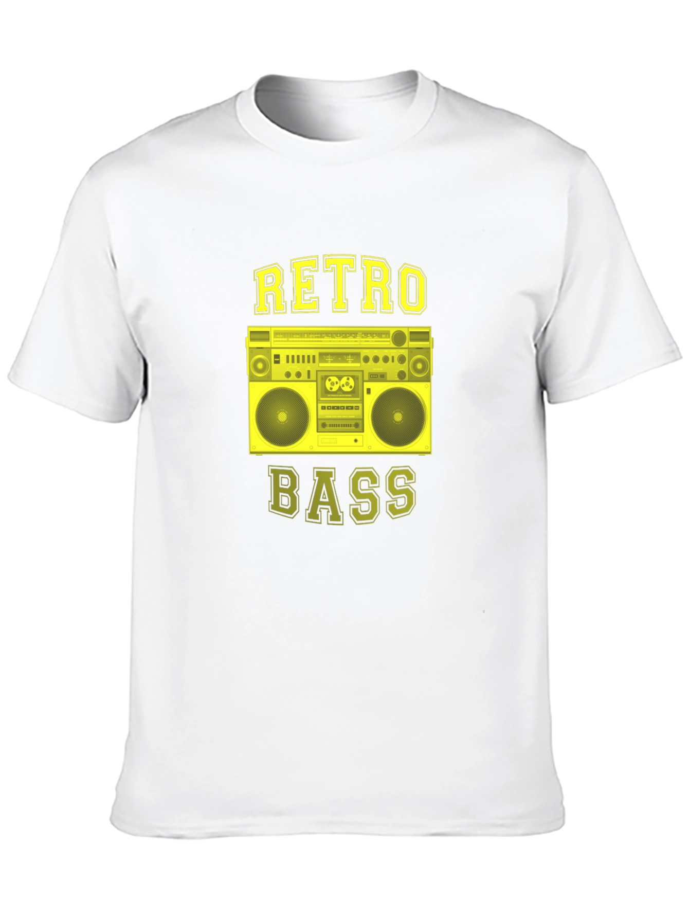 Retro Bass Graphic T-Shirt - Black