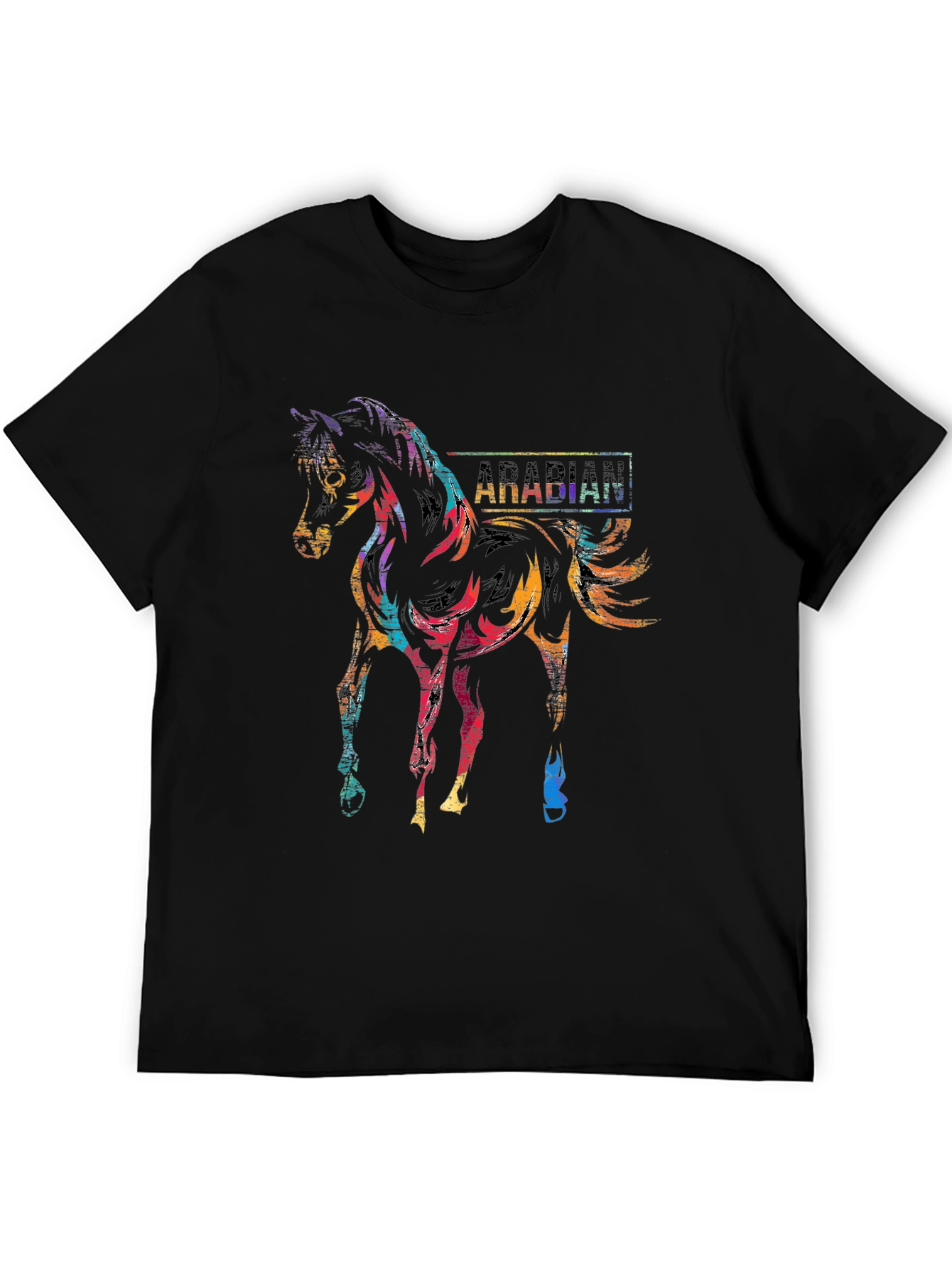 Arabian Horse Colorful Graphic T-Shirt