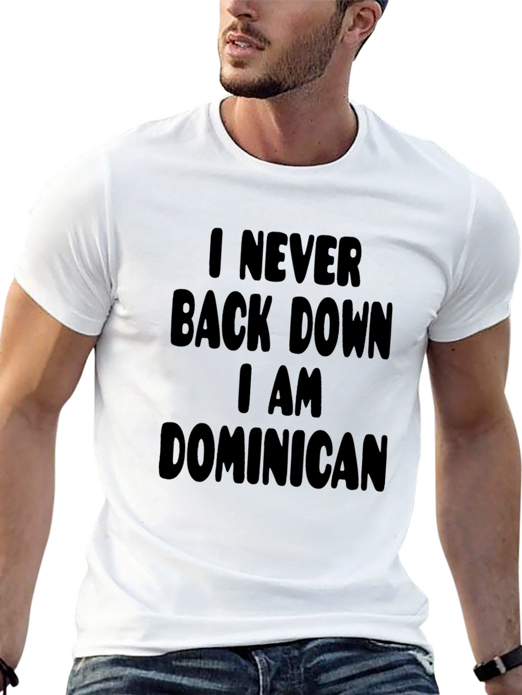 Dominican Pride Graphic T-Shirt - Never Back Down