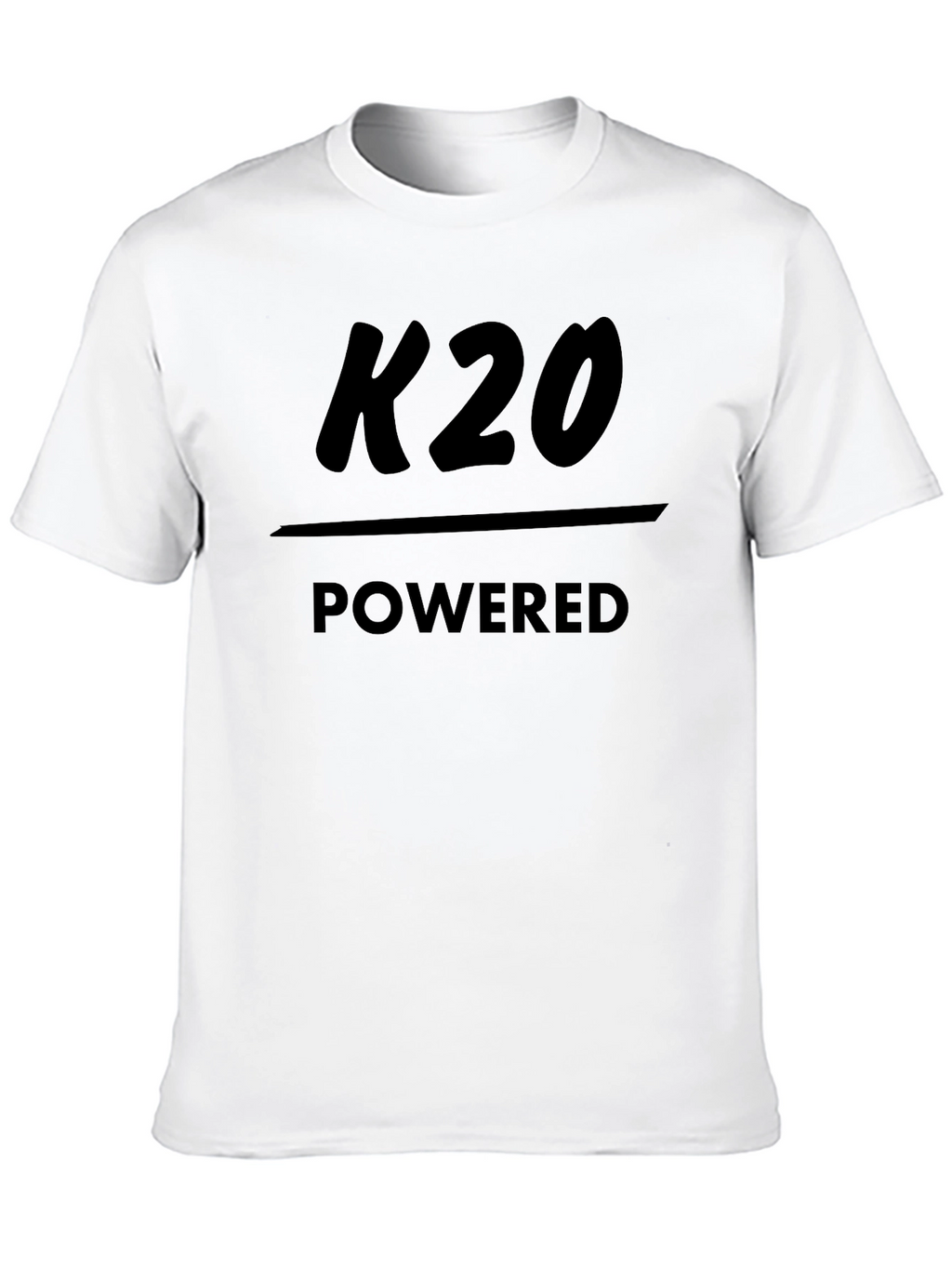 K20 Powered Black T-Shirt - Engine Enthusiast Apparel
