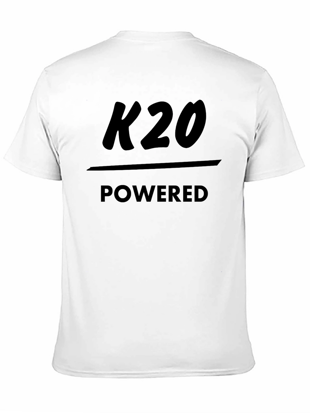 K20 Powered Black T-Shirt - Engine Enthusiast Apparel