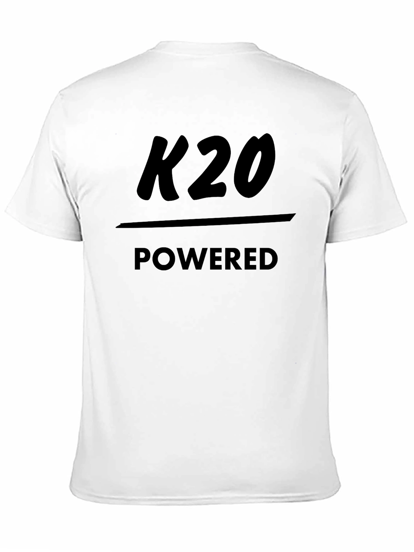 K20 Powered Black T-Shirt - Engine Enthusiast Apparel