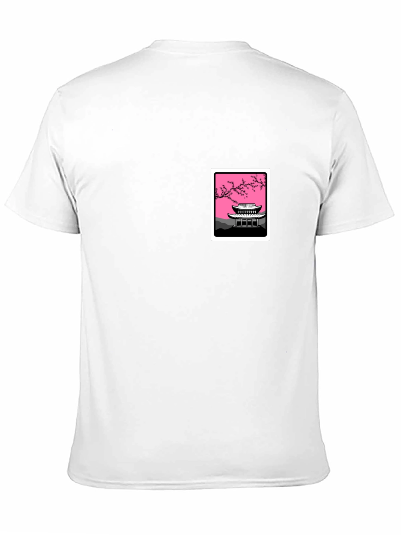 Graphic Tee - Asian Temple Blossom Design