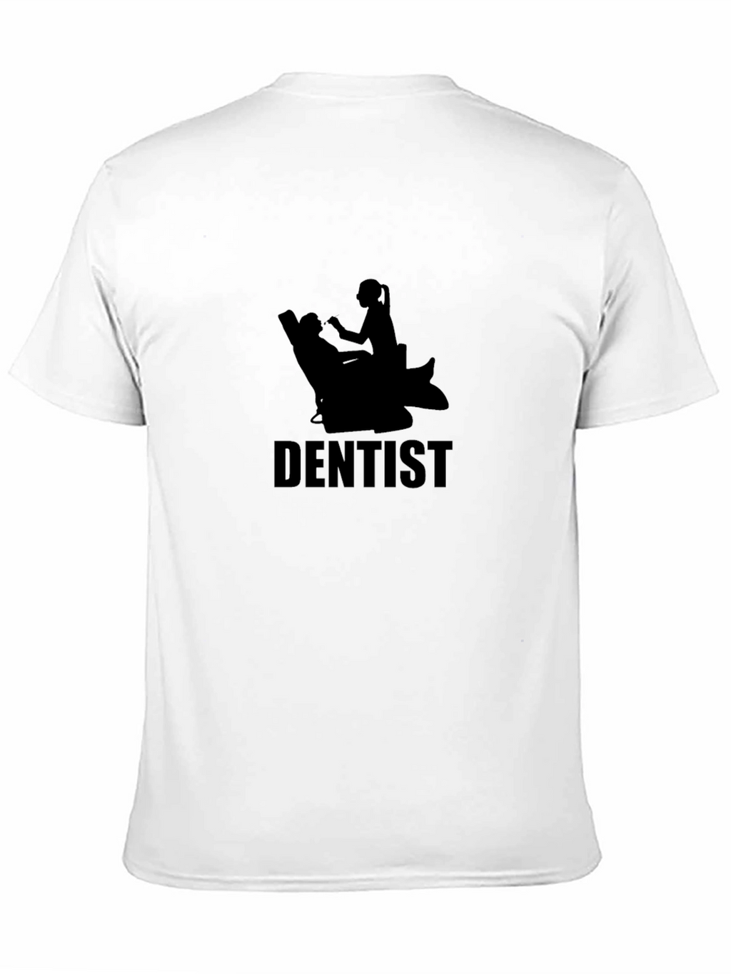 Dentist Tee - Silhouette Design Black Cotton