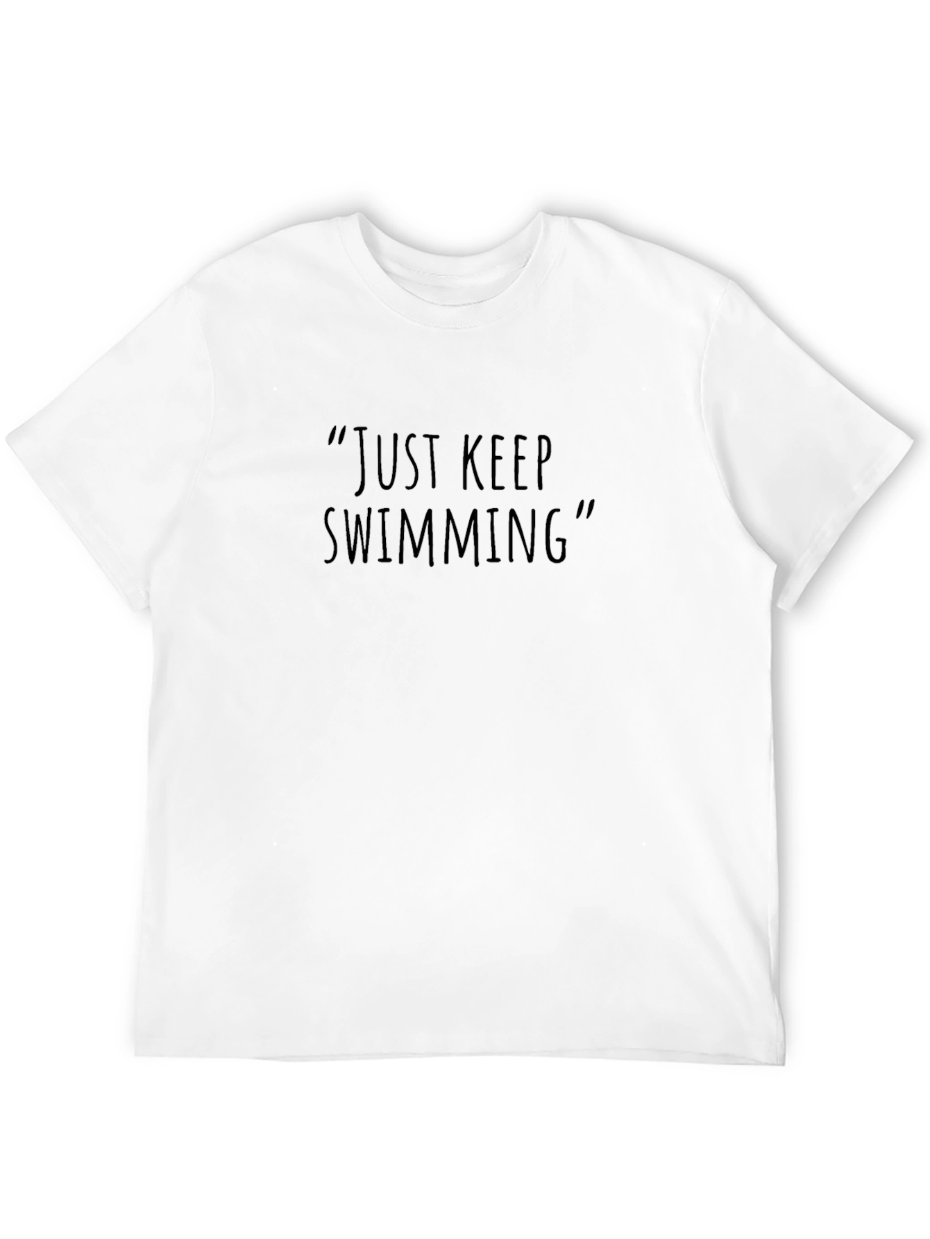 Just Keep Swimming Black T-Shirt