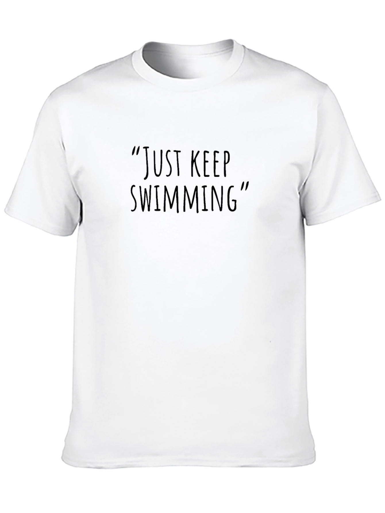 Just Keep Swimming Black T-Shirt
