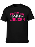 Bruises Are Souvenirs Rugby Graphic T-Shirt