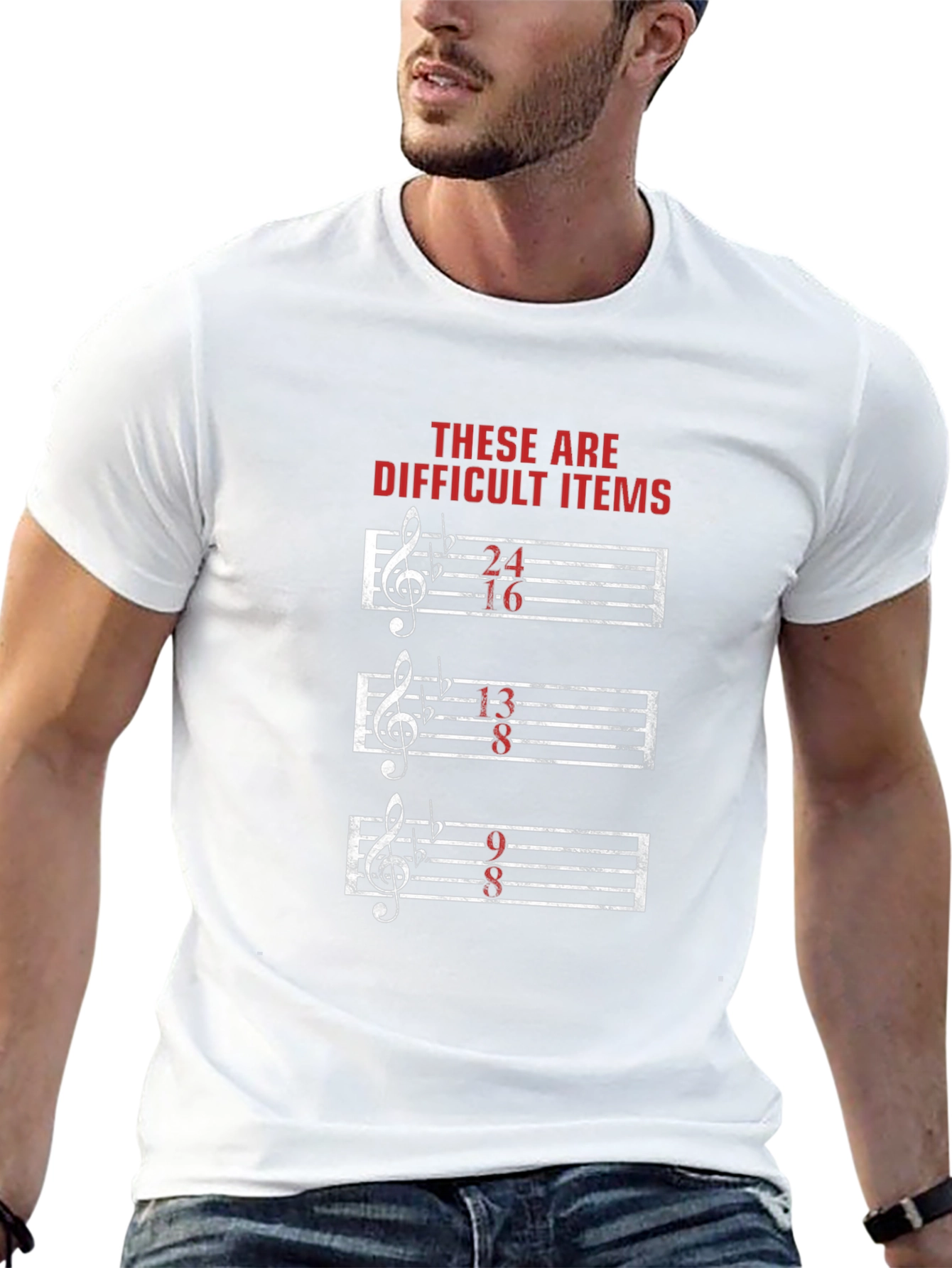 Difficult Items Music Pun T-Shirt