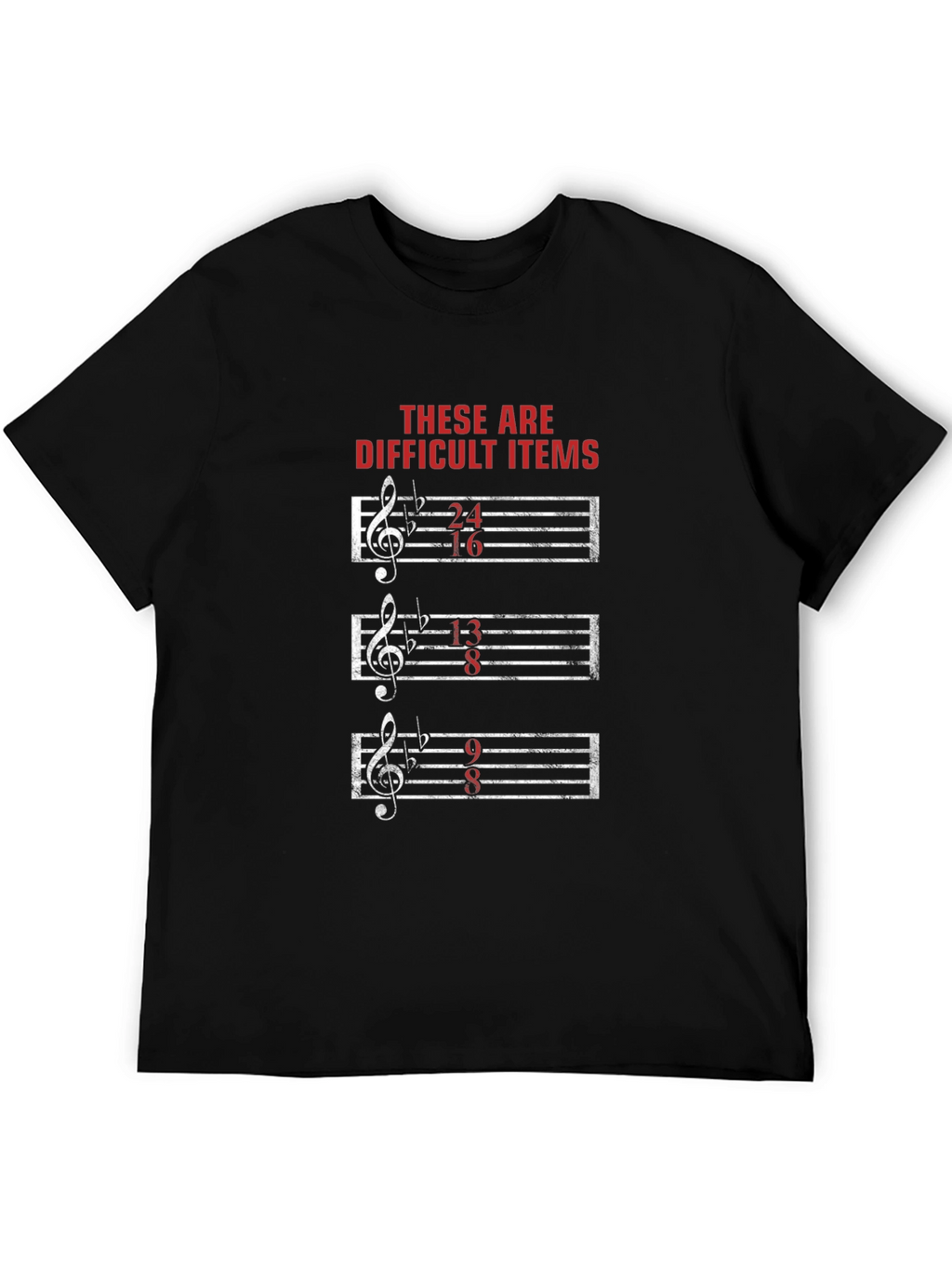 Difficult Items Music Pun T-Shirt