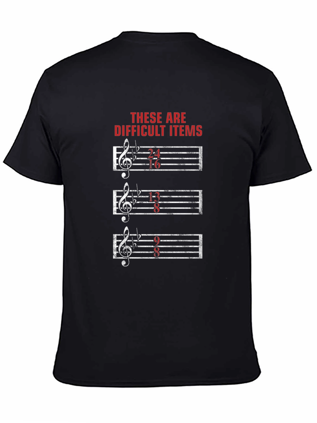 Difficult Items Music Pun T-Shirt