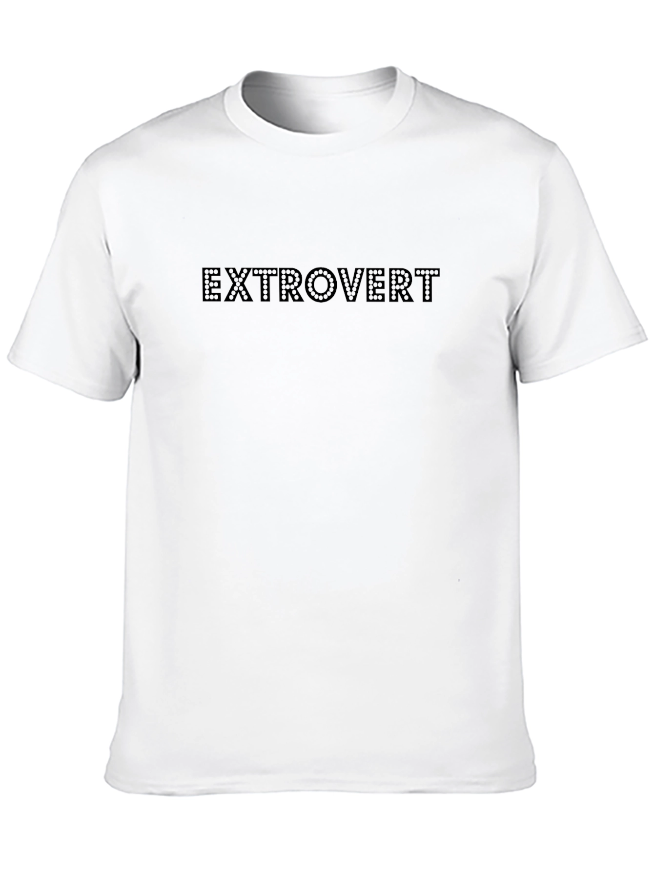 Extrovert Black Crew Neck T-Shirt