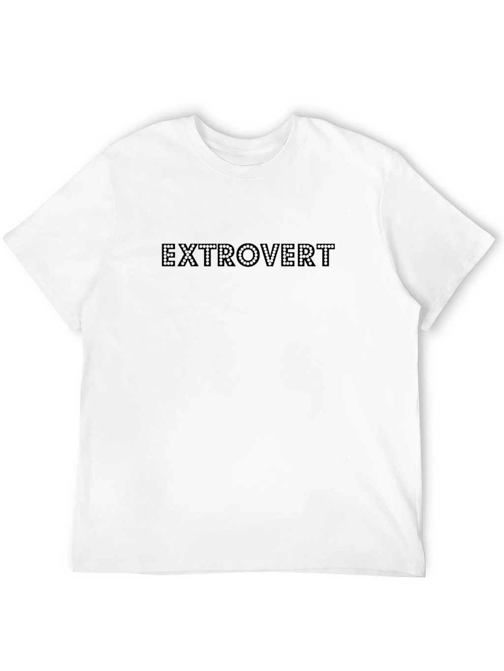 Extrovert Black Crew Neck T-Shirt