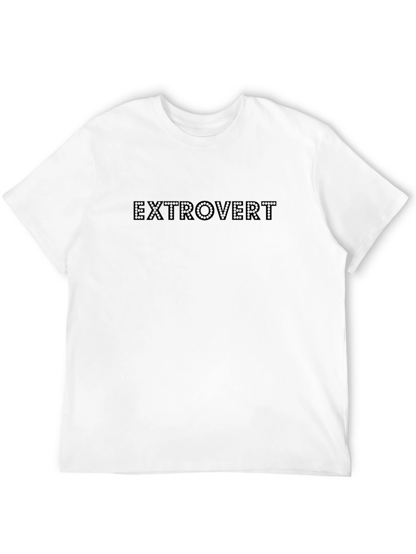 Extrovert Black Crew Neck T-Shirt