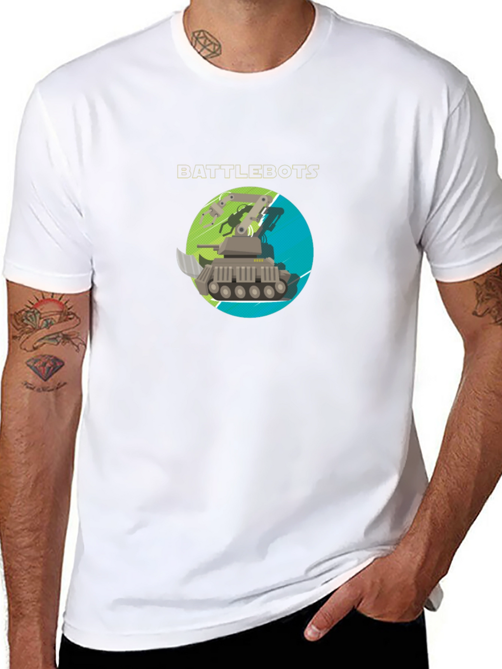 Battlebots Robot T-Shirt - Black Cotton Tee