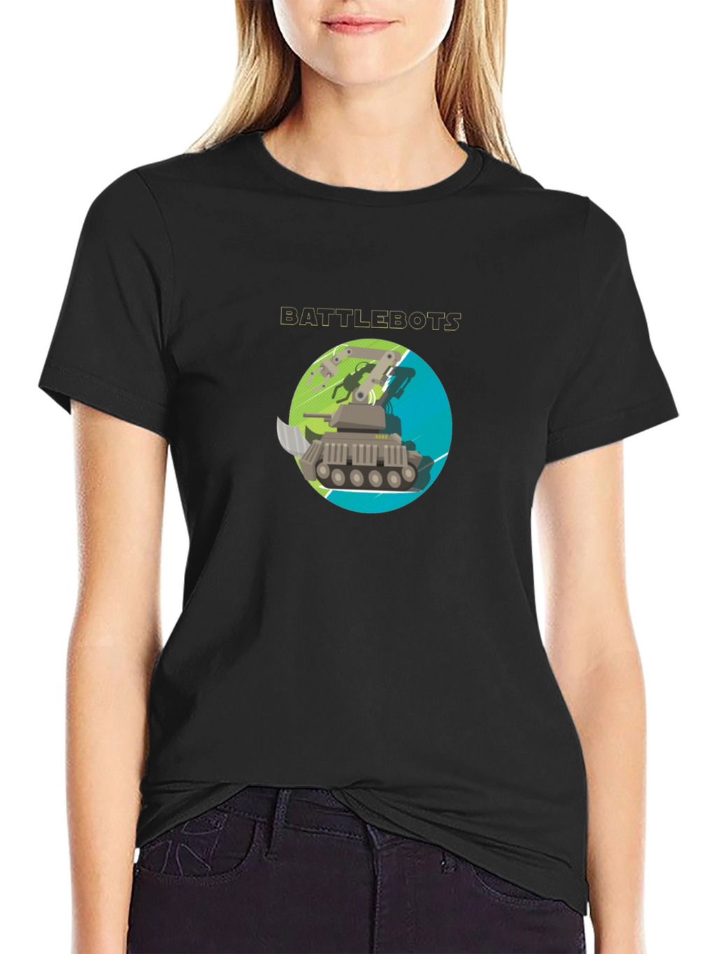 Battlebots Robot T-Shirt - Black Cotton Tee