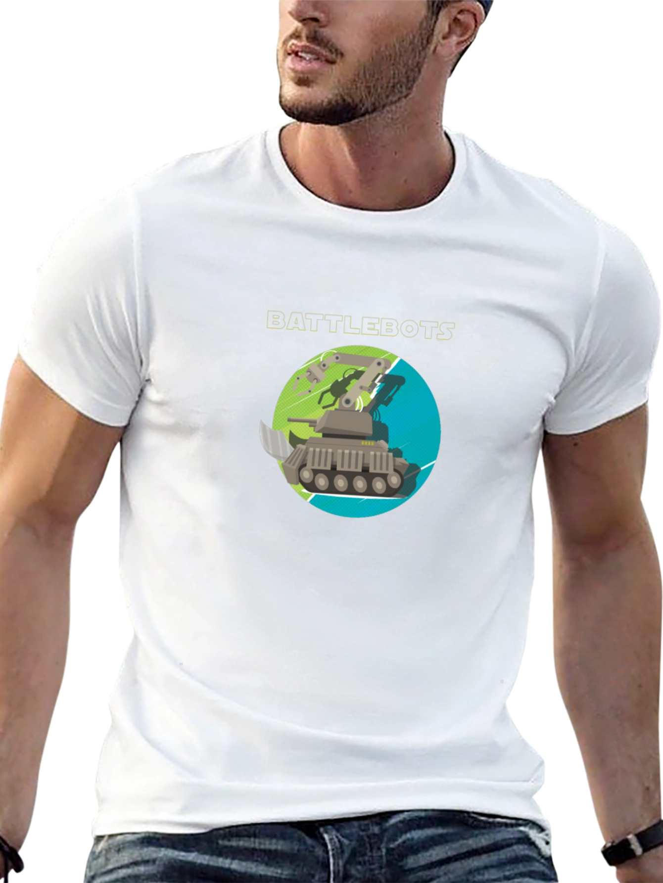 Battlebots Robot T-Shirt - Black Cotton Tee
