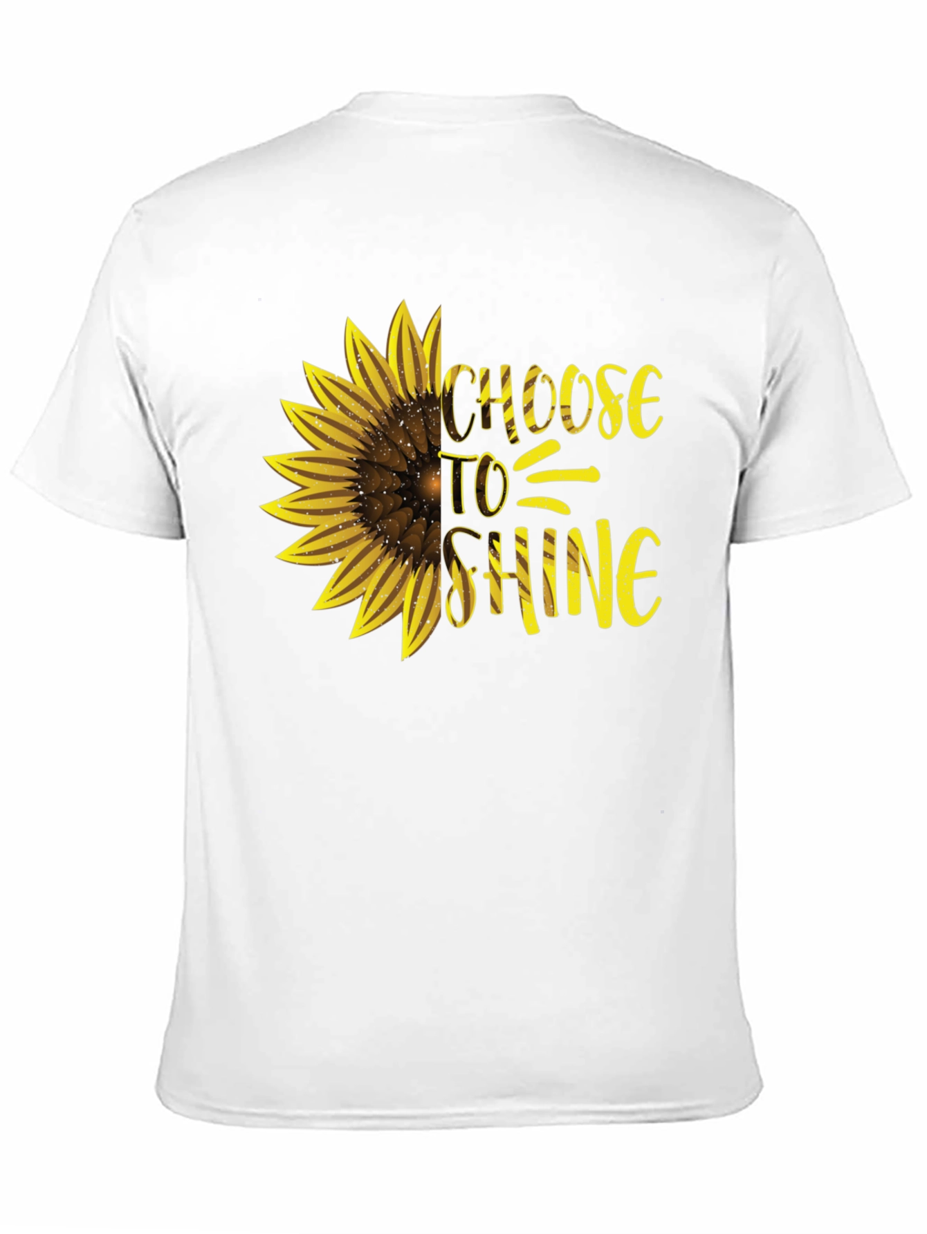 Choose to Shine Sunflower Graphic Tee - Black