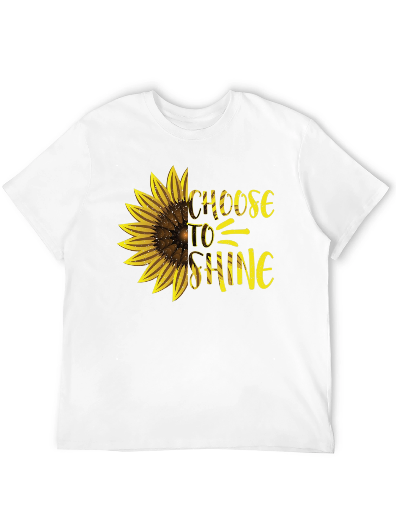 Choose to Shine Sunflower Graphic Tee - Black