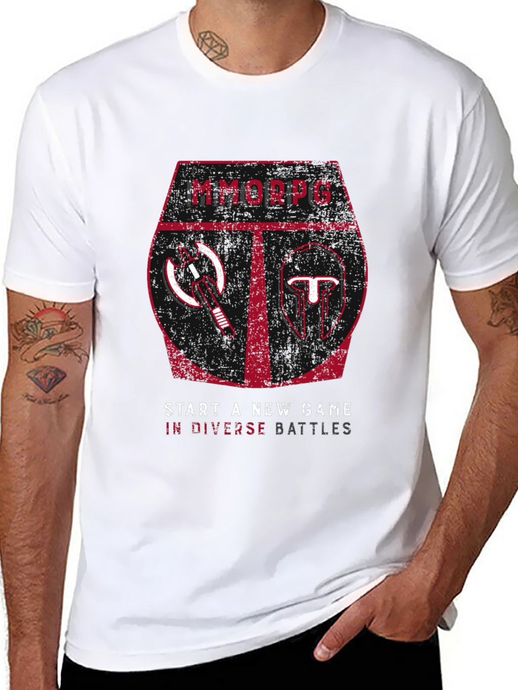 MMORPG Battle Tee - Start a New Game!