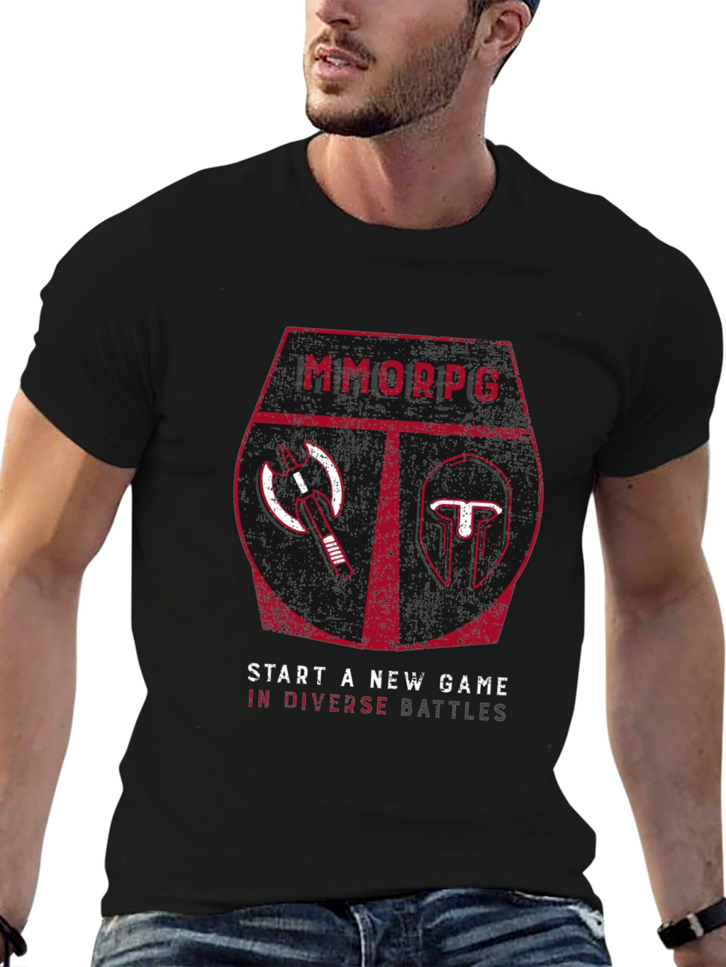 MMORPG Battle Tee - Start a New Game!
