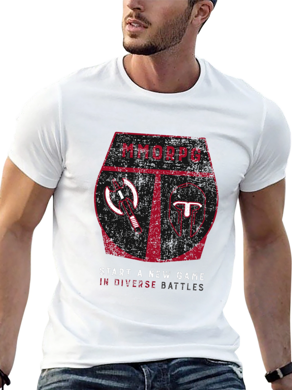 MMORPG Battle Tee - Start a New Game!