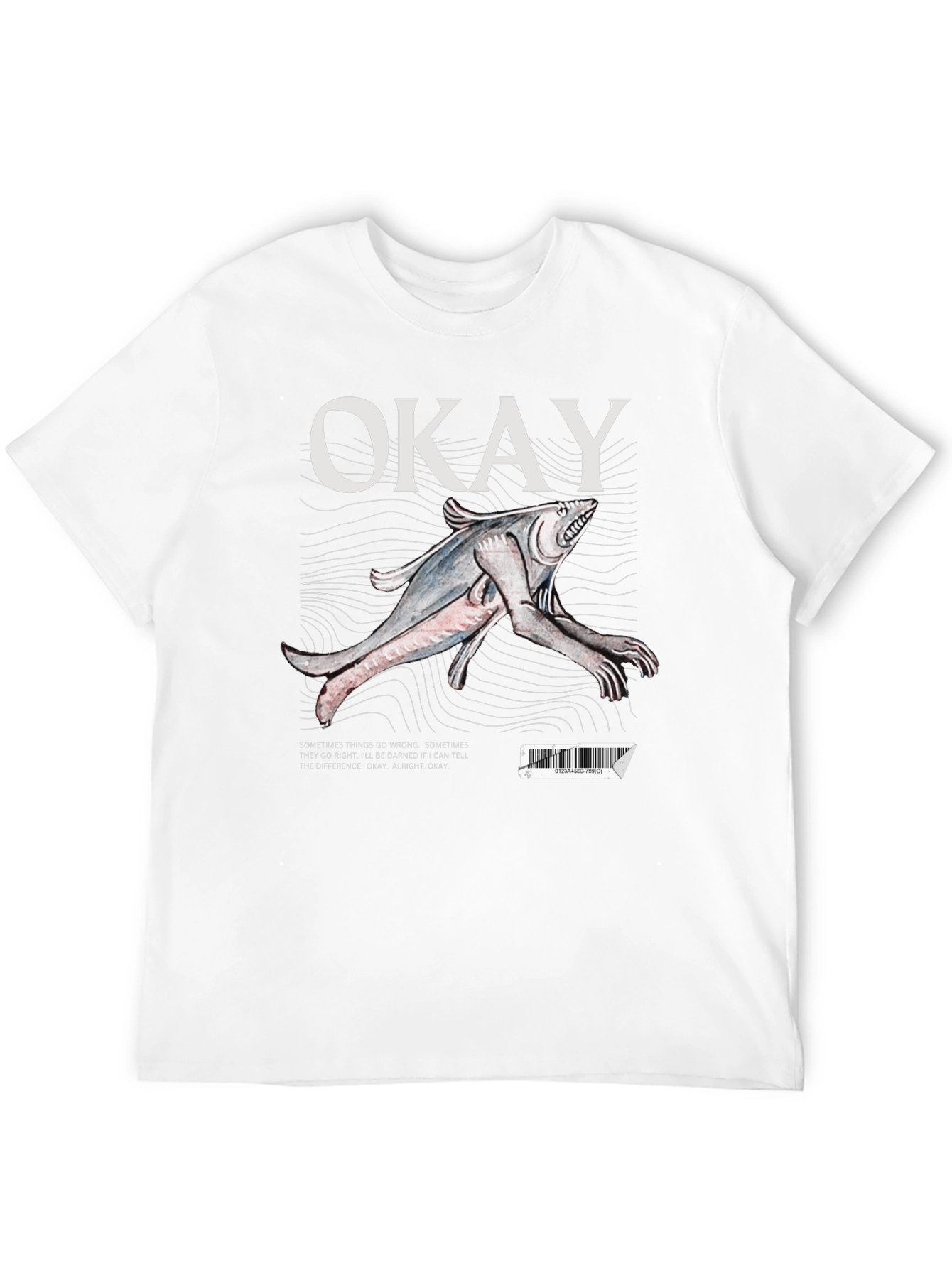 Okay Fish Creature Graphic T-Shirt