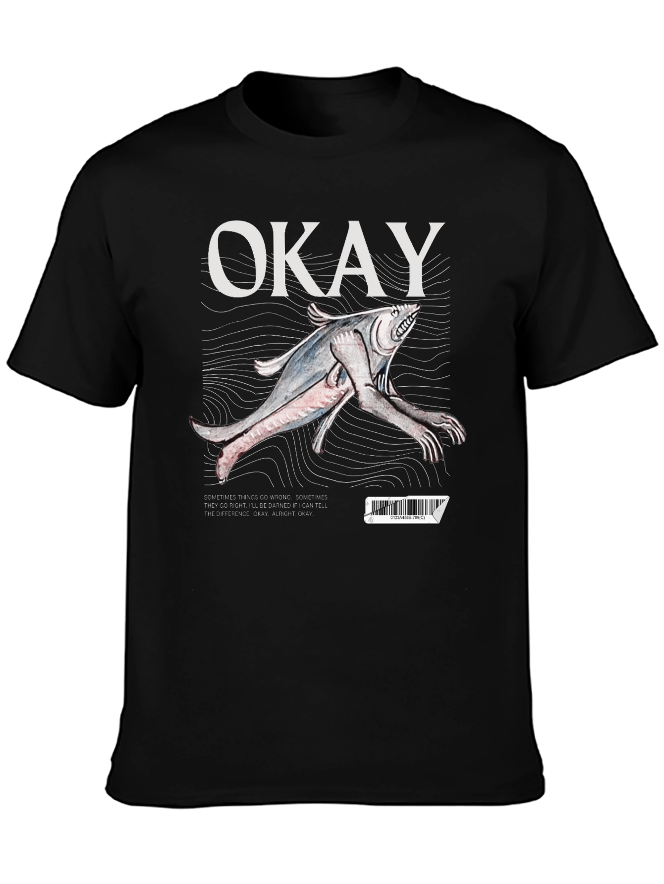 Okay Fish Creature Graphic T-Shirt
