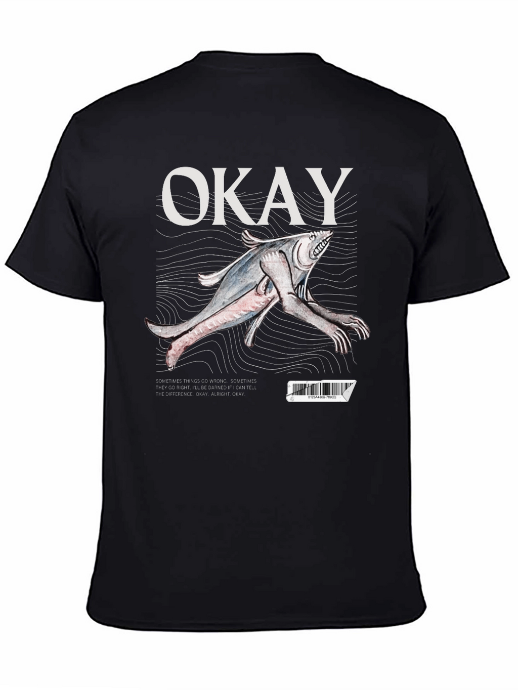 Okay Fish Creature Graphic T-Shirt