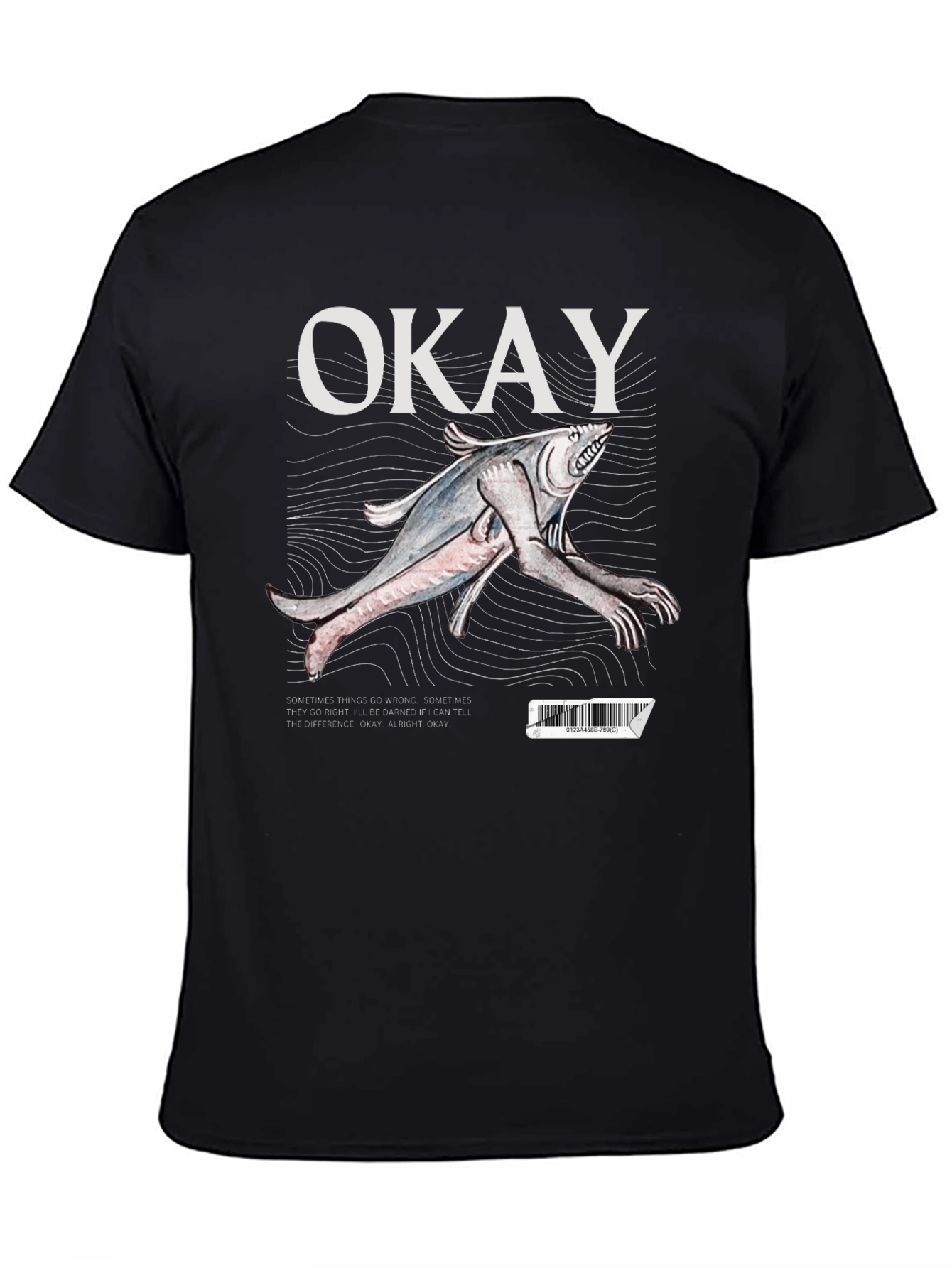 Okay Fish Creature Graphic T-Shirt