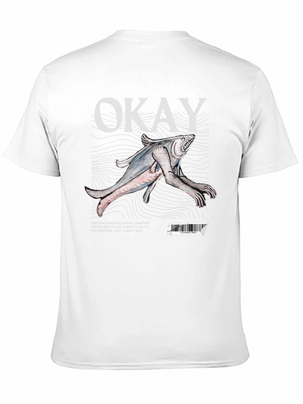 Okay Fish Creature Graphic T-Shirt