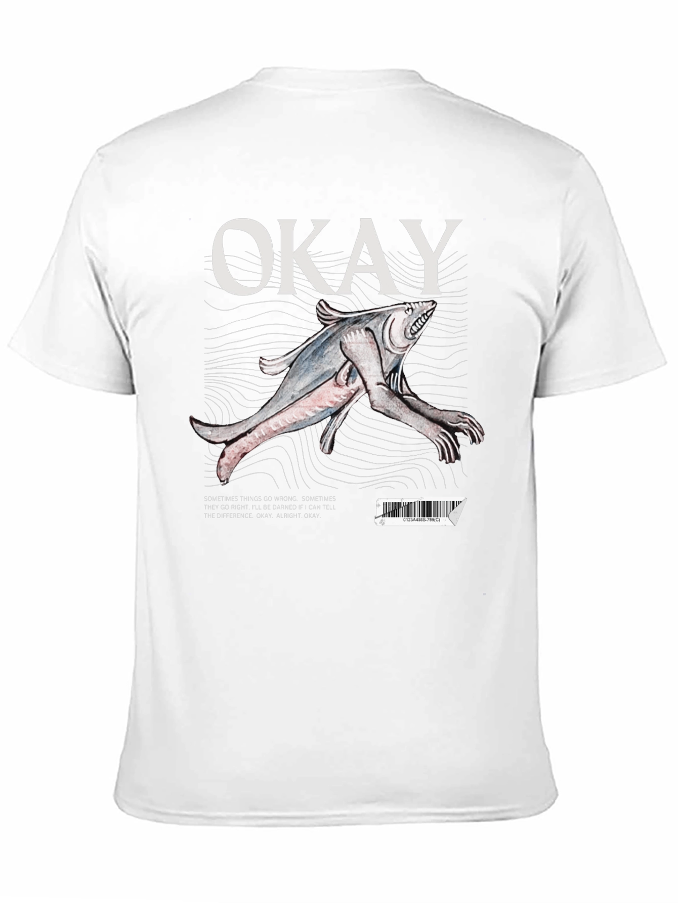 Okay Fish Creature Graphic T-Shirt