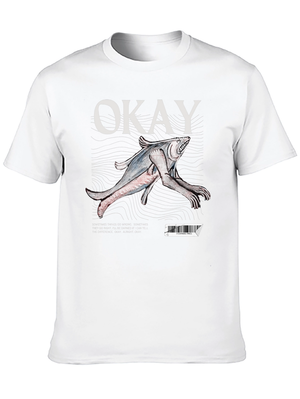 Okay Fish Creature Graphic T-Shirt