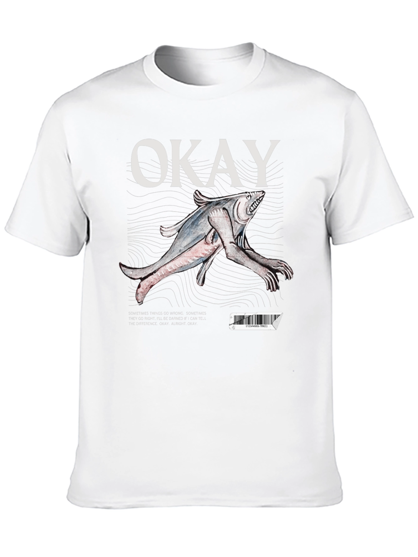Okay Fish Creature Graphic T-Shirt