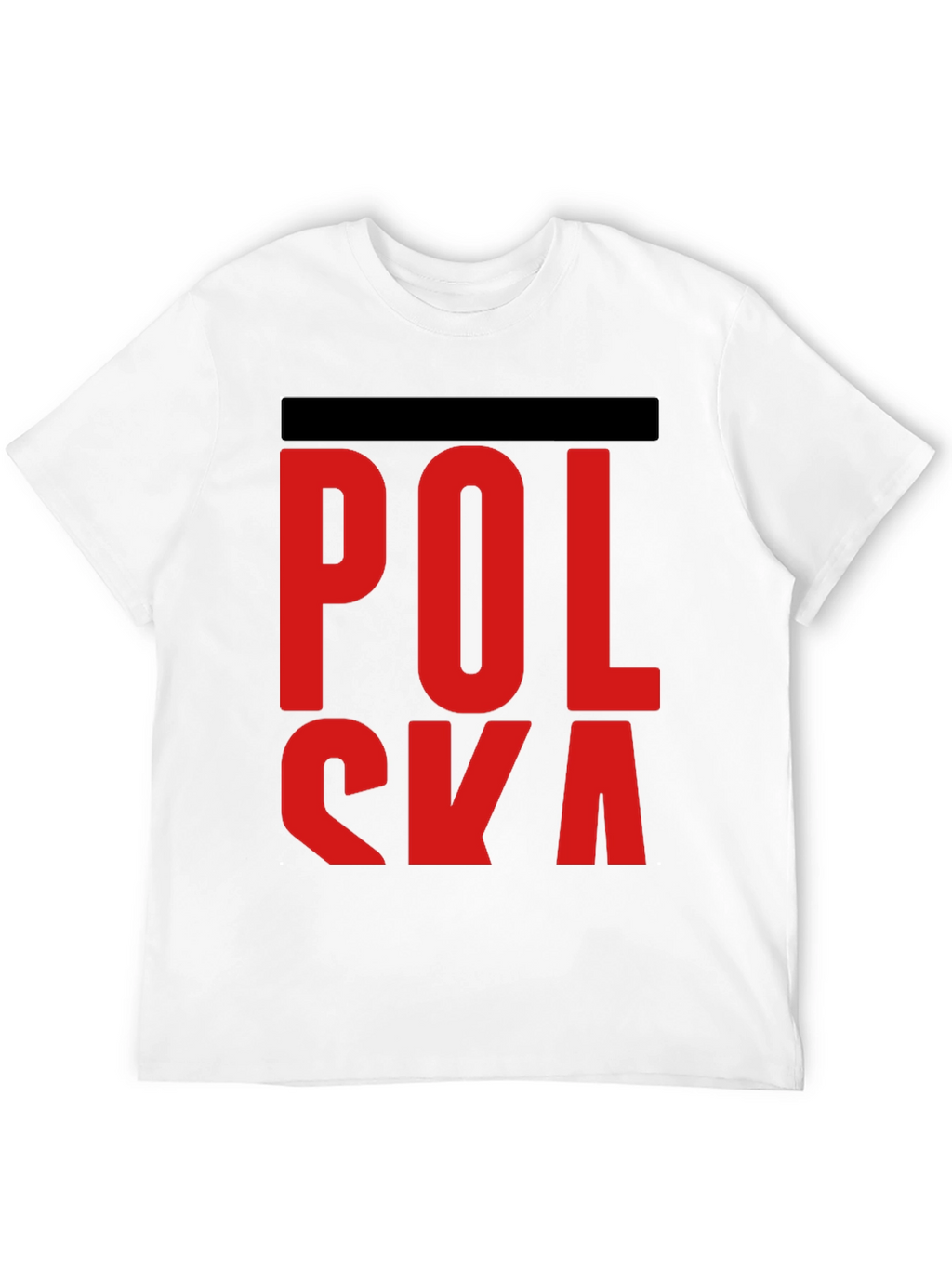 Polska Red Letter Black T-Shirt