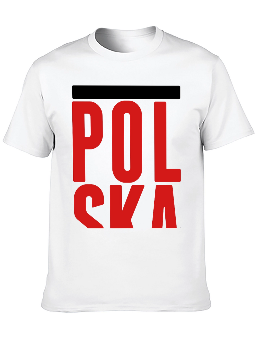 Polska Red Letter Black T-Shirt