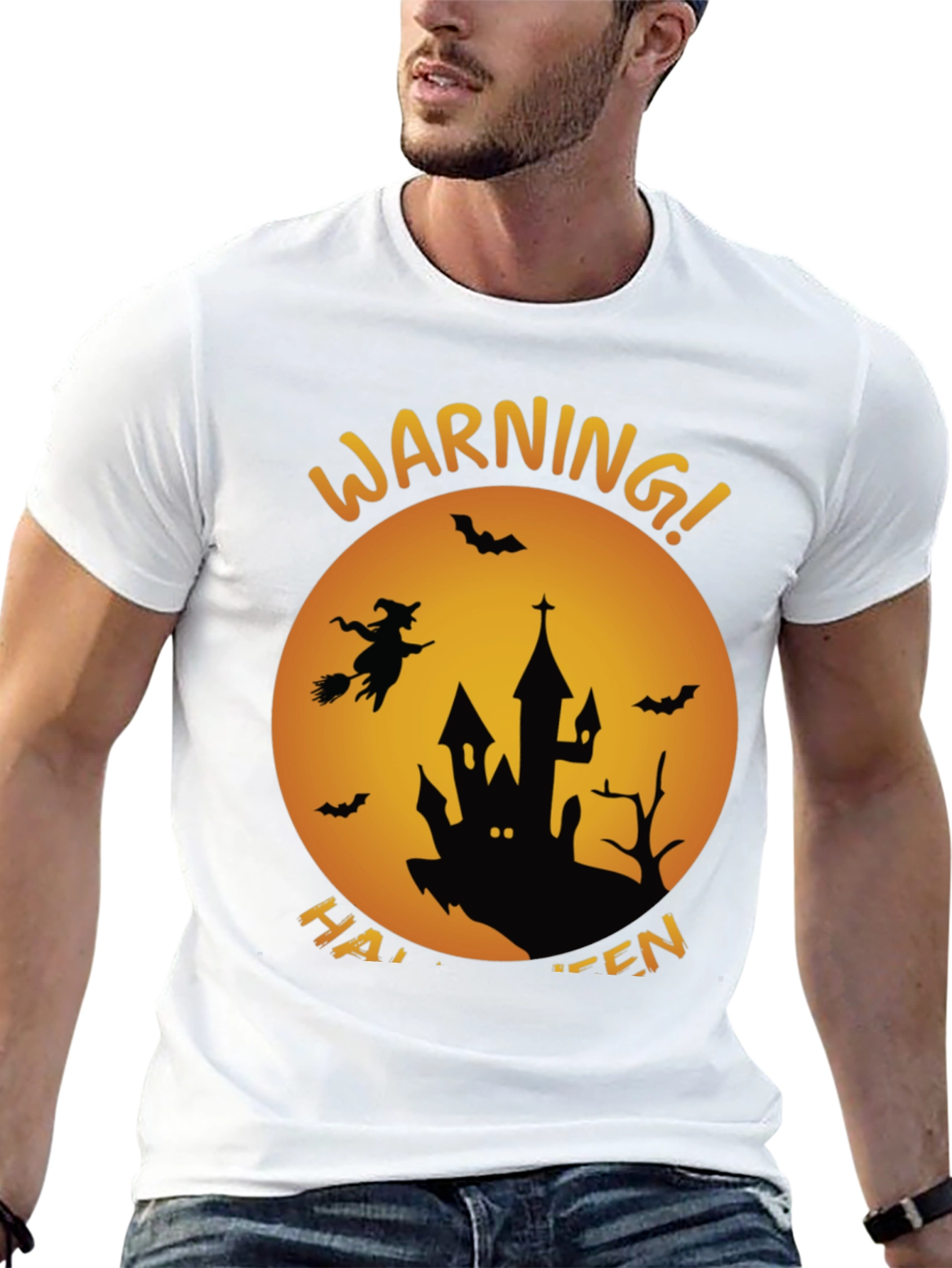 Halloween Warning Graphic Tee