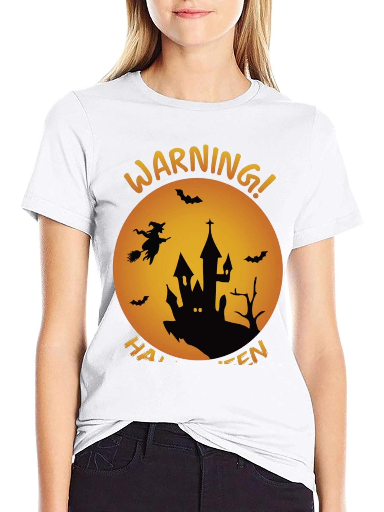 Halloween Warning Graphic Tee