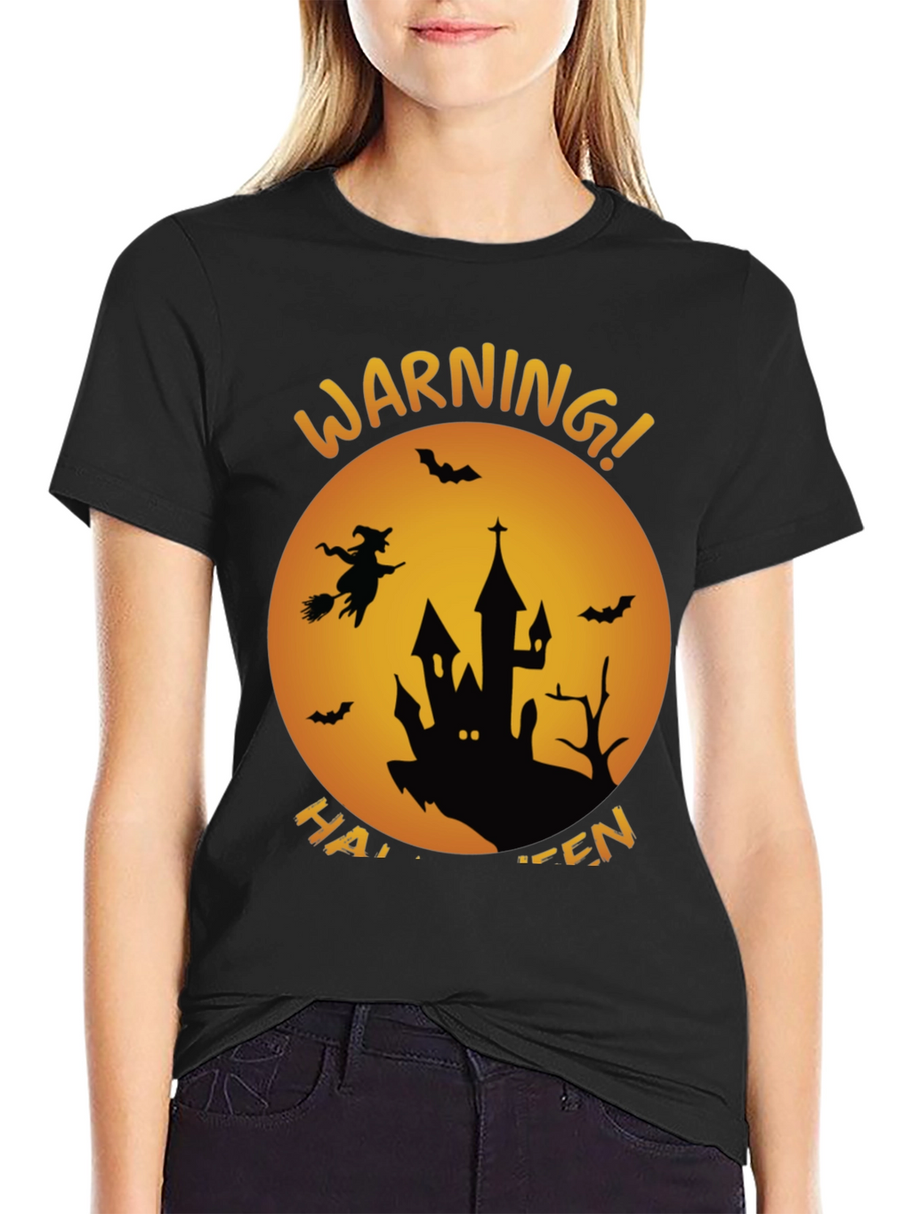 Halloween Warning Graphic Tee