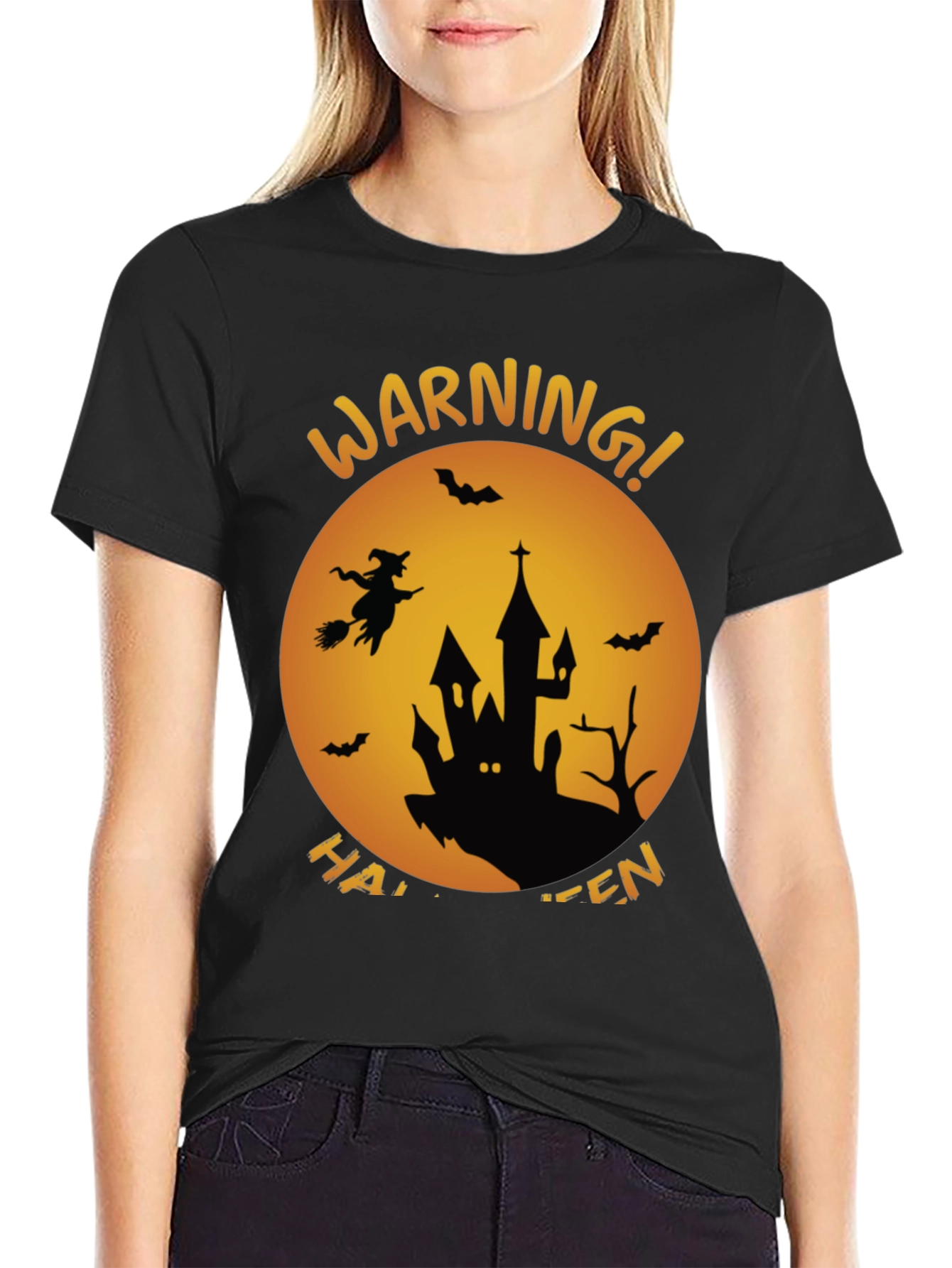 Halloween Warning Graphic Tee