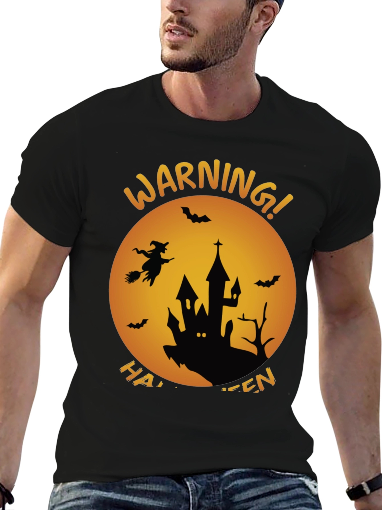 Halloween Warning Graphic Tee