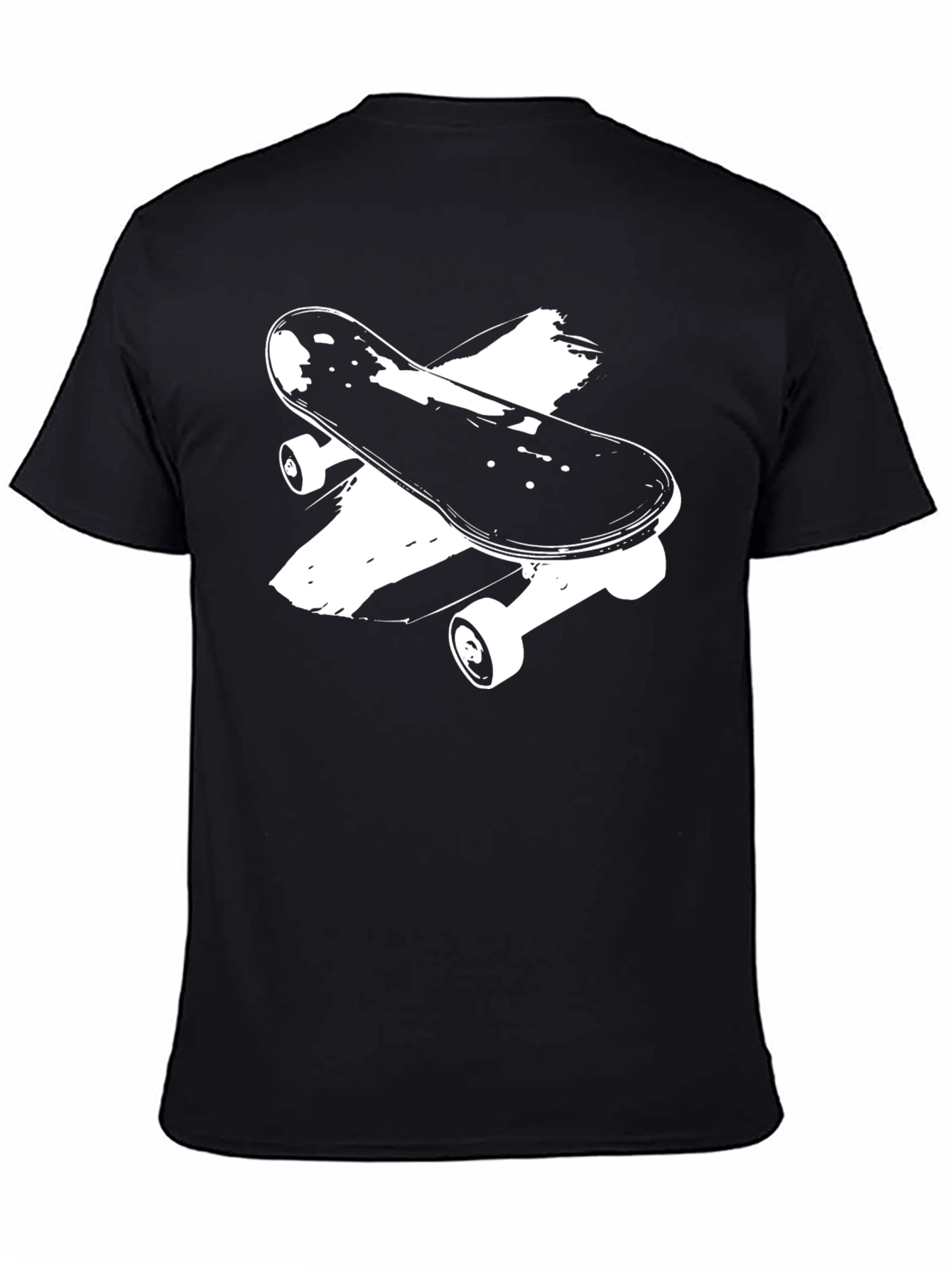 Skateboard Graphic Black T-Shirt