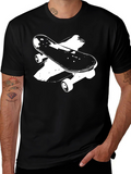 Skateboard Graphic Black T-Shirt