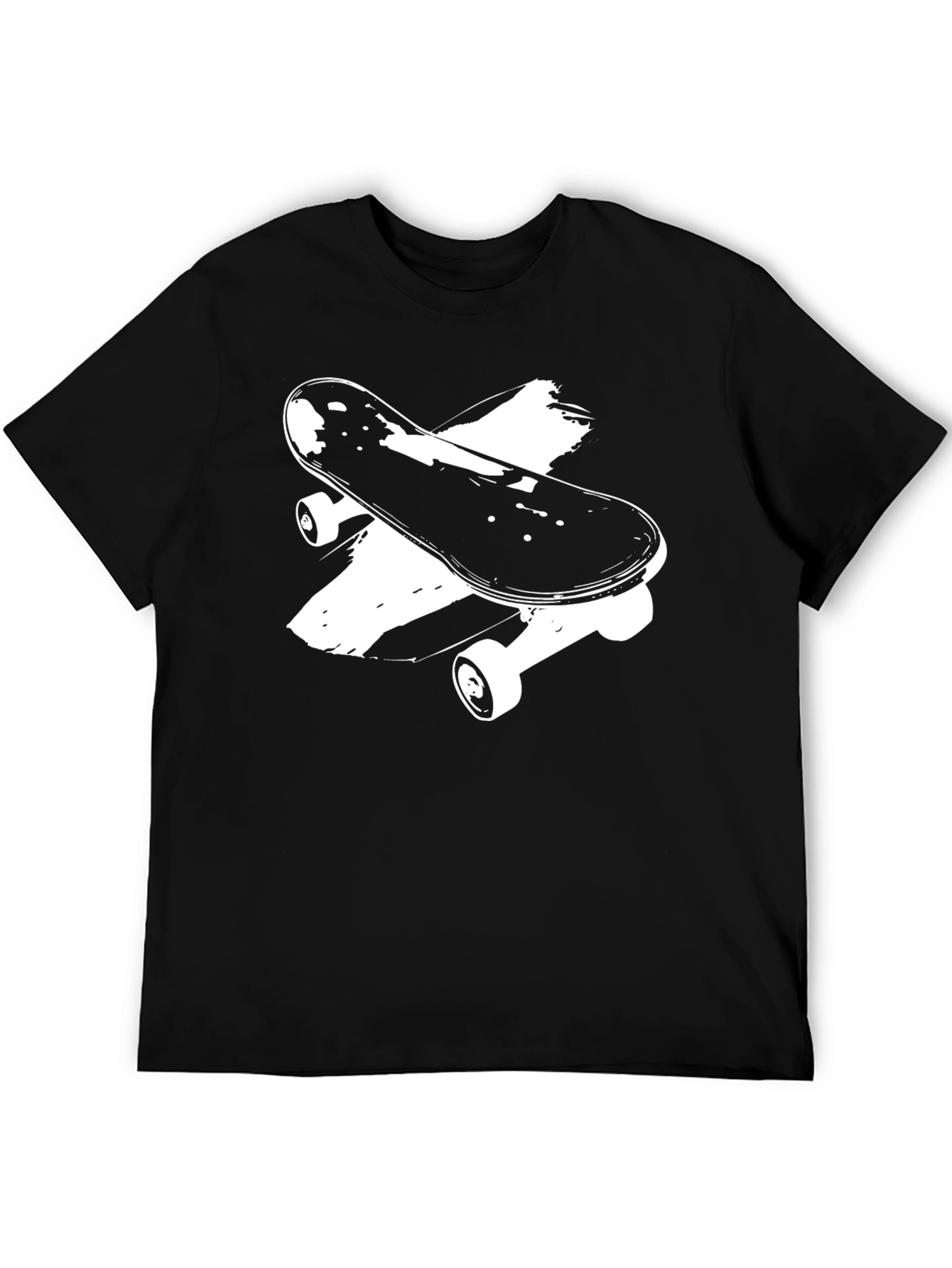 Skateboard Graphic Black T-Shirt