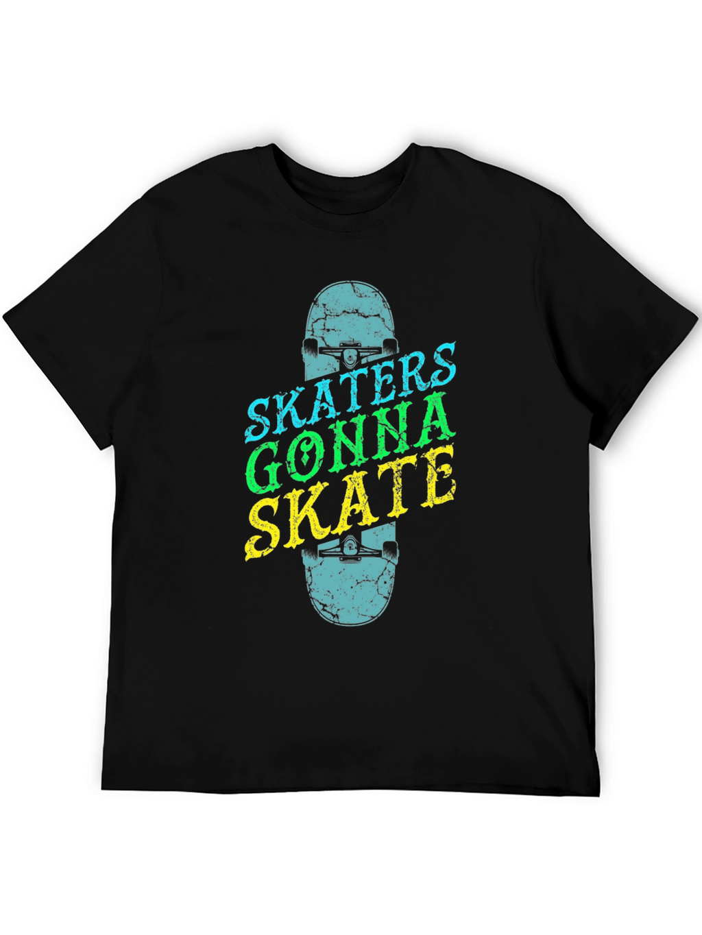 Skaters Gonna Skate Graphic Tee - Black